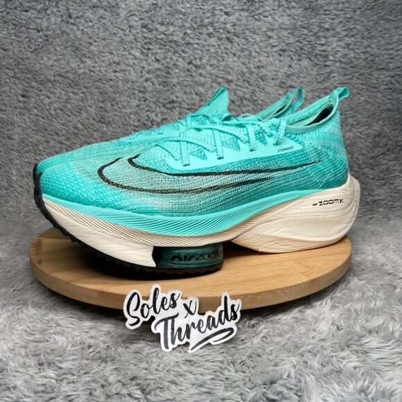 Nike Air Zoom AlphaFly NEXT% Flyknit Size 9 Men Hyper Turquoise - Picture 5 of 8